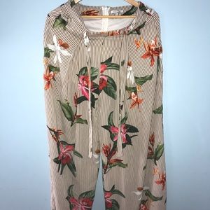 Airy floral pant